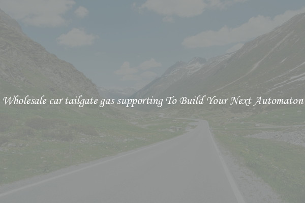 Wholesale car tailgate gas supporting To Build Your Next Automaton