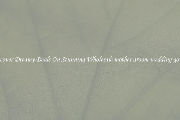 Discover Dreamy Deals On Stunning Wholesale mother groom wedding gowns