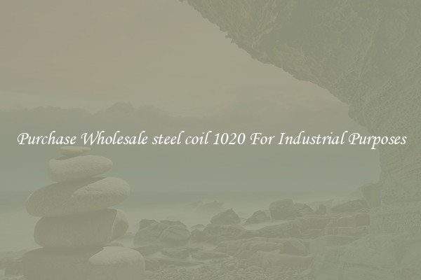 Purchase Wholesale steel coil 1020 For Industrial Purposes