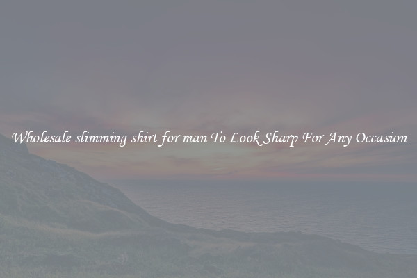 Wholesale slimming shirt for man To Look Sharp For Any Occasion