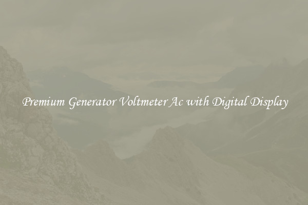 Premium Generator Voltmeter Ac with Digital Display