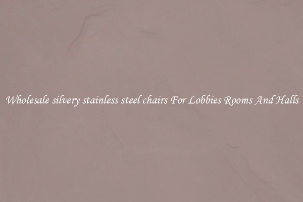 Wholesale silvery stainless steel chairs For Lobbies Rooms And Halls