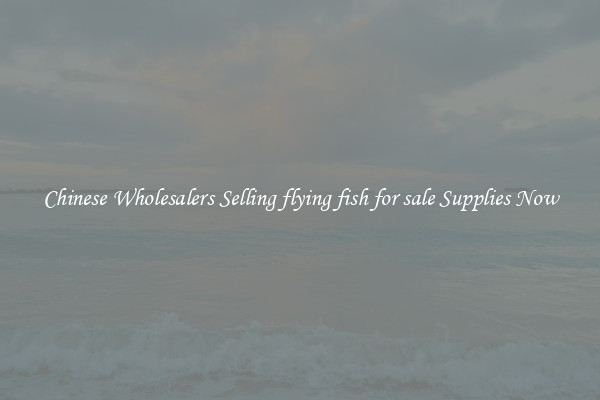 Chinese Wholesalers Selling flying fish for sale Supplies Now